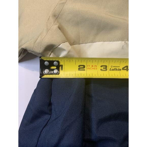 Cleveland Indians Jacket Men's Size XL Vintage Zipper Tan Navy Blue Authentic - Picture 8 of 9